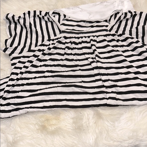 Kim Rogers Black and White Striped Blouse size XLarge - Picture 3 of 5